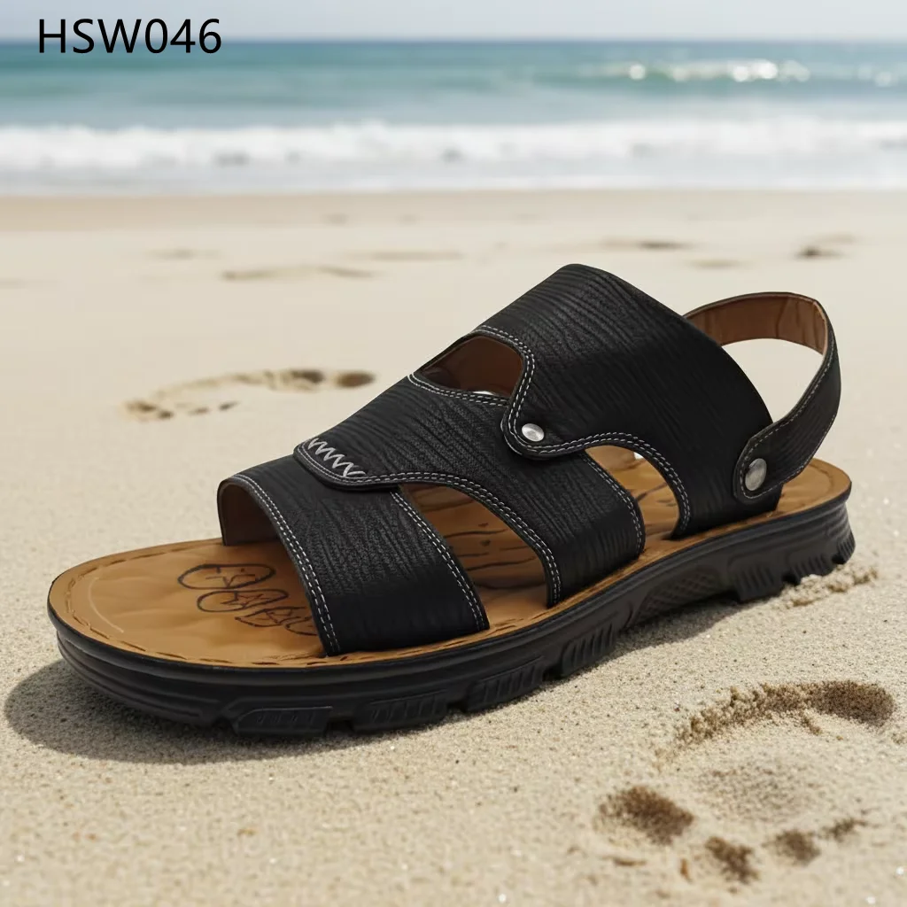 HY,Africa Market Wide Widths Available Beach Shoes With Adjustment Belt Cheap Price Quick-drying Sandals for Hot Weather HSW046