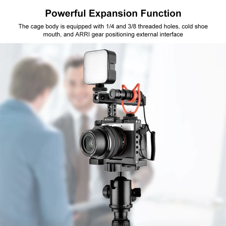 Portable Aluminum Camera Cage Rig For Sony Alpha 7c Video Cameras