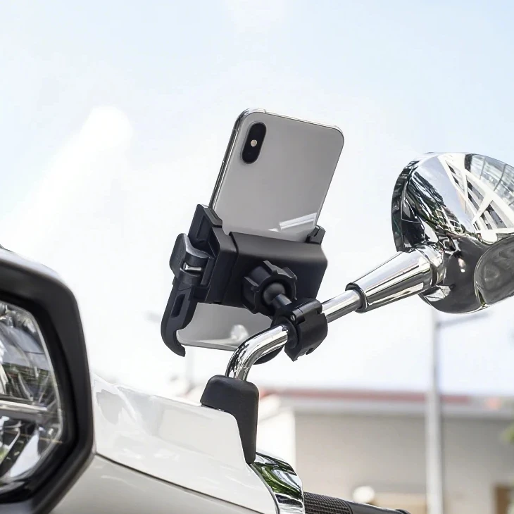 SMNU F1 lankstusis telefono laikiklis, greitas užrakinimas ir atrakinimas, vandeniui atsparus išorės važiavimo ir kelionių įrangos motociklo telefono laikiklis