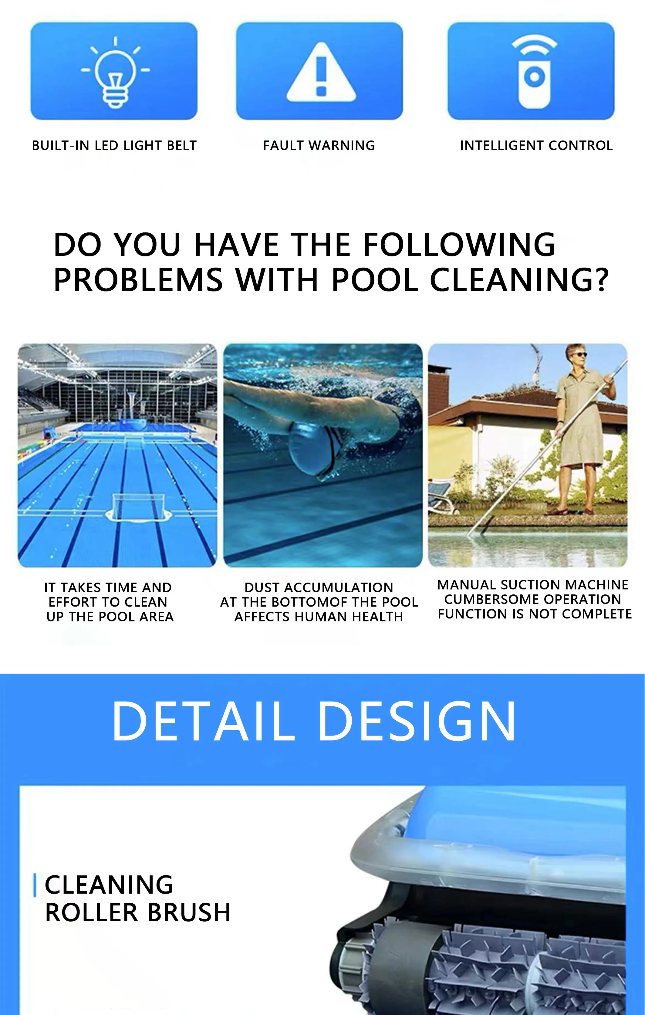 Smart Pool Cleaner Hs Code Water Crown HJ2052 - Smart Pool Cleaner for Efficient Cleaning
