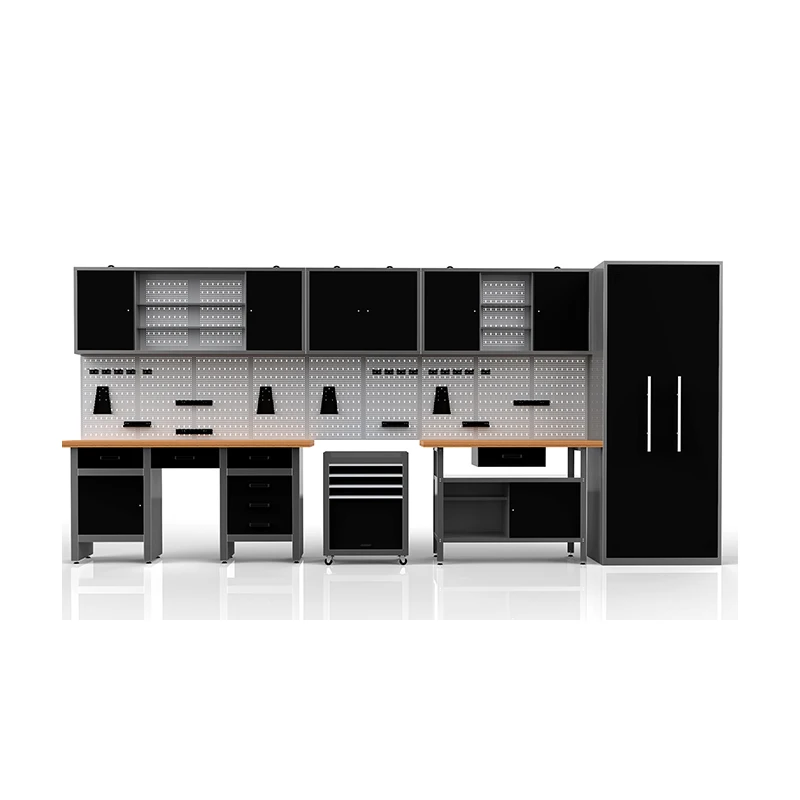 Модульный гаражный верстак для хранения и комбинированный металлический шкаф для инструментов прочный ISO 10 комплектов 3 года эпоксидное порошковое покрытие OEM,ODM CN;LIA
