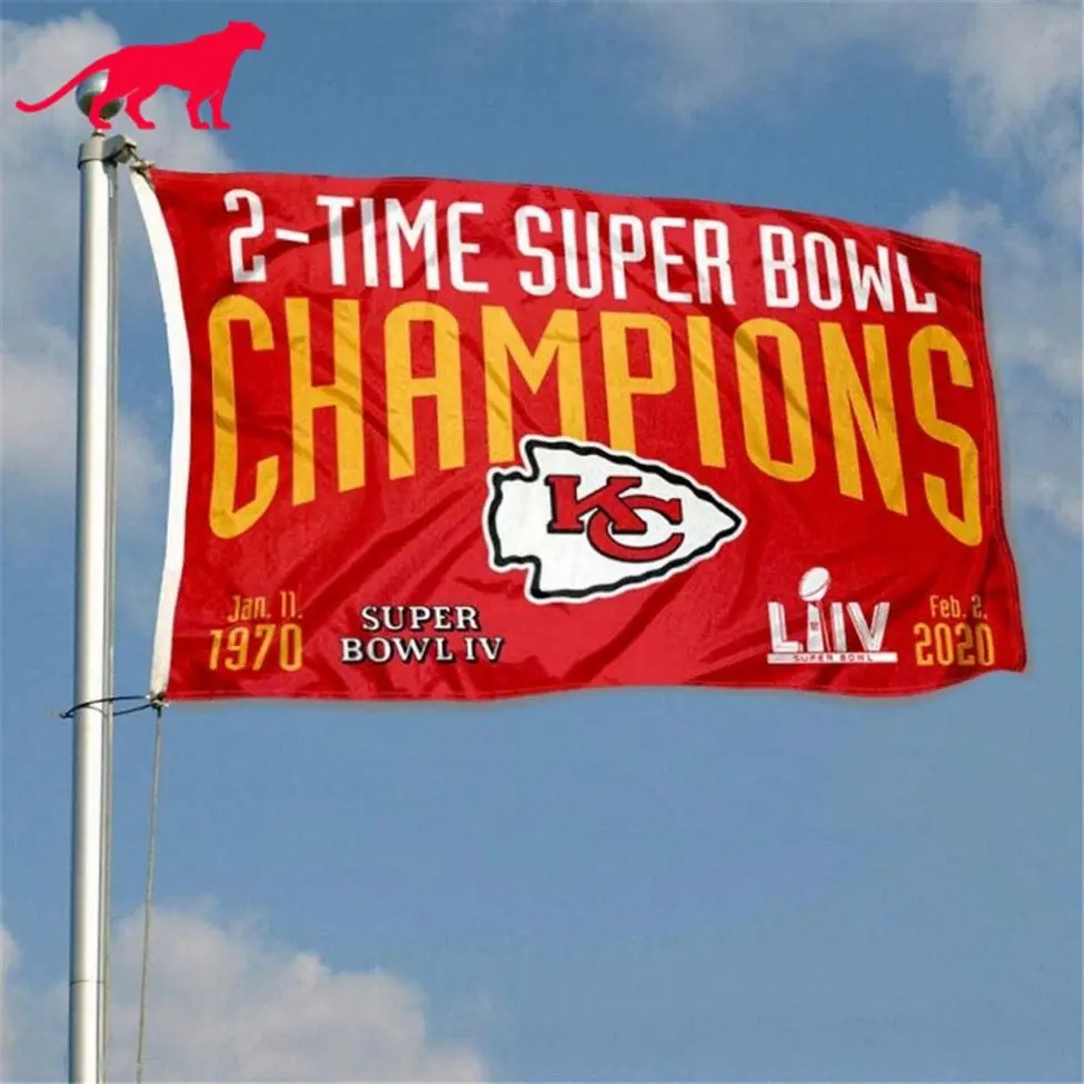 Super Bowl Champions 3-Time Flag 3x5