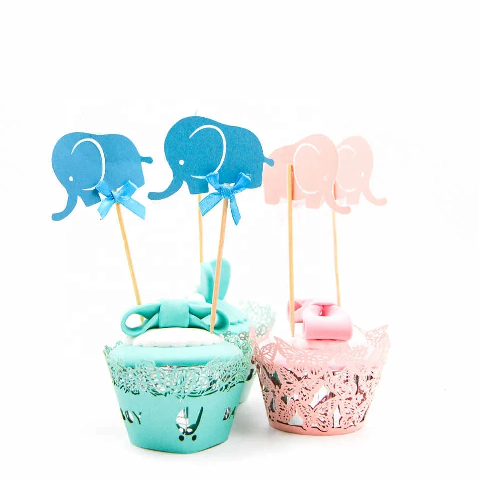 1SET Elephant Baby Shower/Gender Reveal Decoration Cartoon