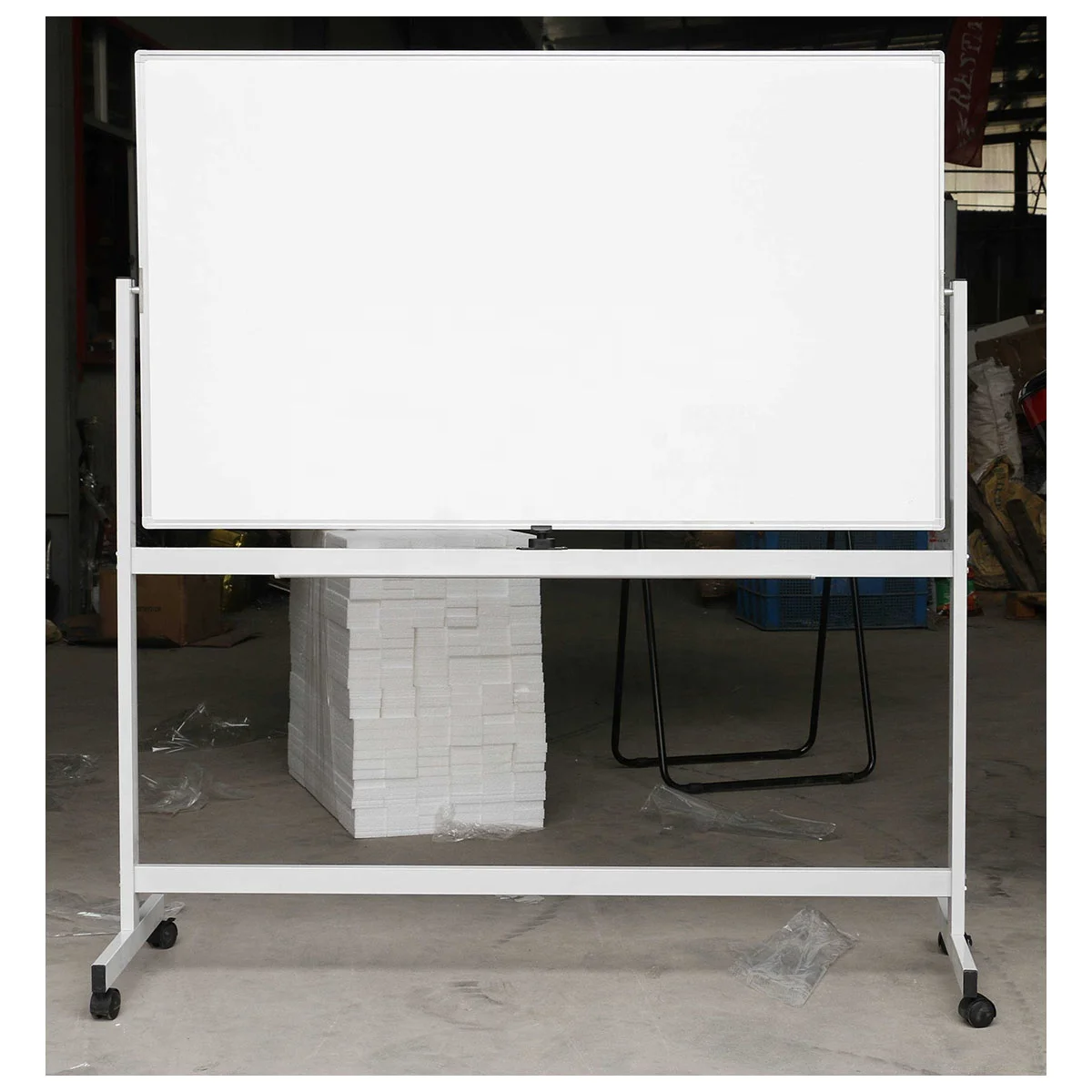 Подвижная двухсторонняя магнитная доска с поворотом на 360 градусов для офиса и школы письма рисования