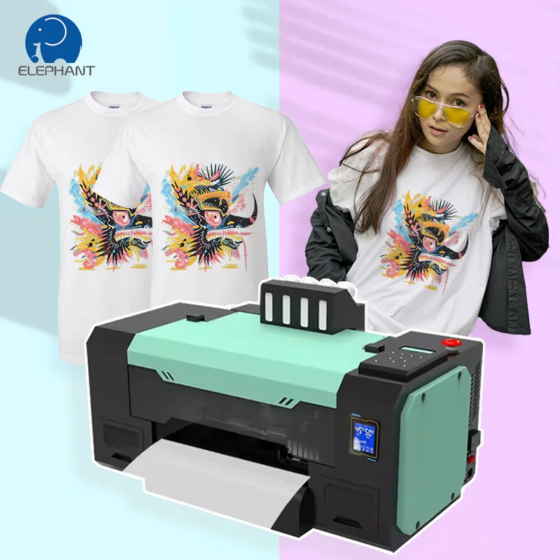 2pcs Inkjet Printers Dtf Hot Sale Direct to Film I1600 Xp600 A3 Dtf Printer Printing Machine