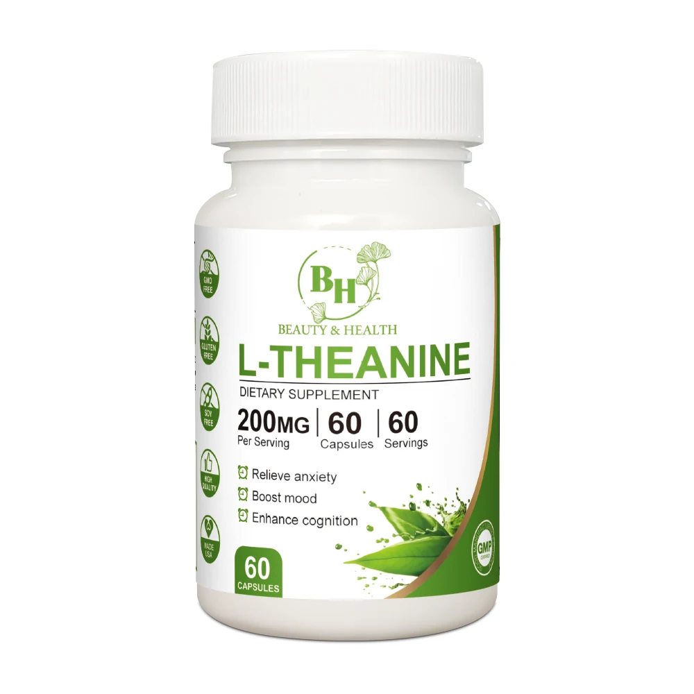 Natural Ingredient Relieve Mood Help Sleep L-Theanine Tablets Oem Odm Natural Anti Fatigue Theanine Pills