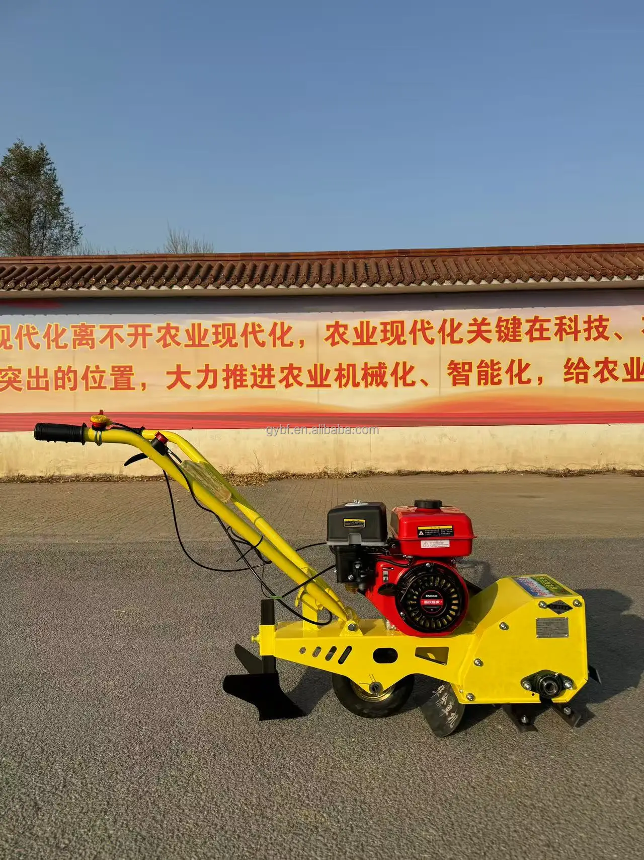 4-Wheel in Weeding Cultivator Machine Weeding Machine Gasoline Water ...