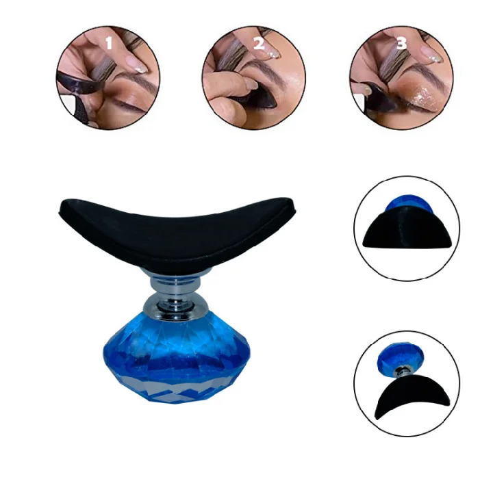 Ленивый штамп для теней с прозрачной шариковой ручкой, силиконовый аппликатор для теней для век, косметический инструмент для нанесения теней