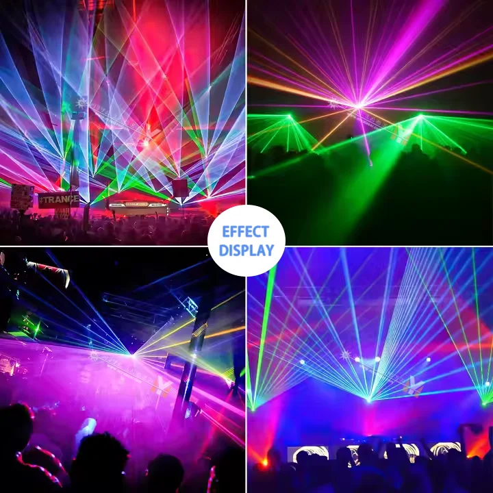 Portable Mini 2W RGB Animation Laser Disco Light for KTV Theme Park Garden Wedding & Party DMX Control App-Aluminum Lamp Body