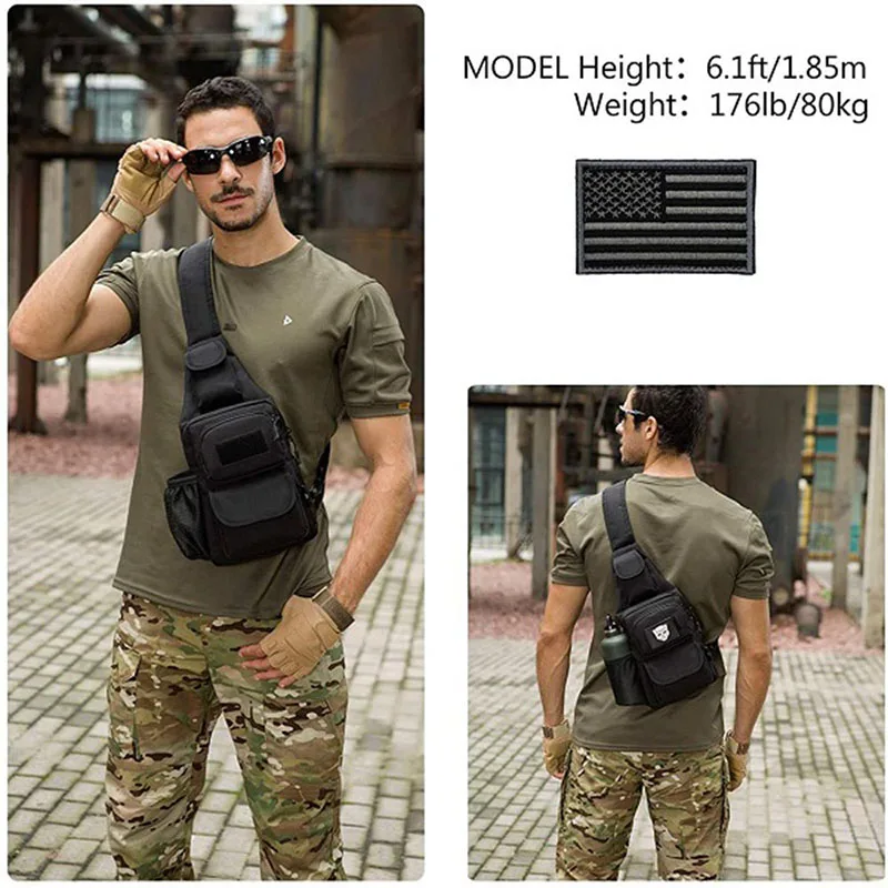 Customized Outdoor Tactical Chest Bag for Riding Camouflage Shoulder Bag Training Sling Pack Tactical Shoulder Bags