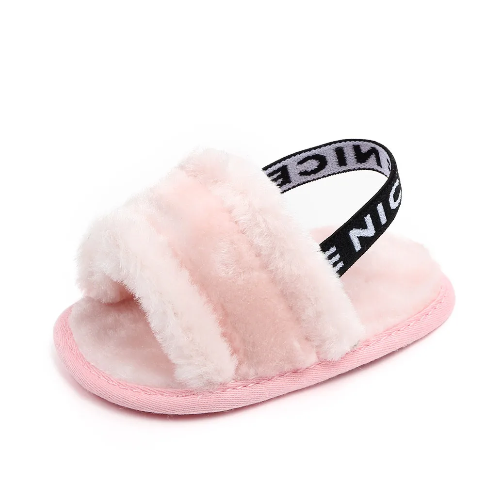 Infant Summer Fur Sandals Shoes Cute Furry Slippers First Walker Baby Sandals Baby Casual Shoes Baby Girl Shoes Alibaba