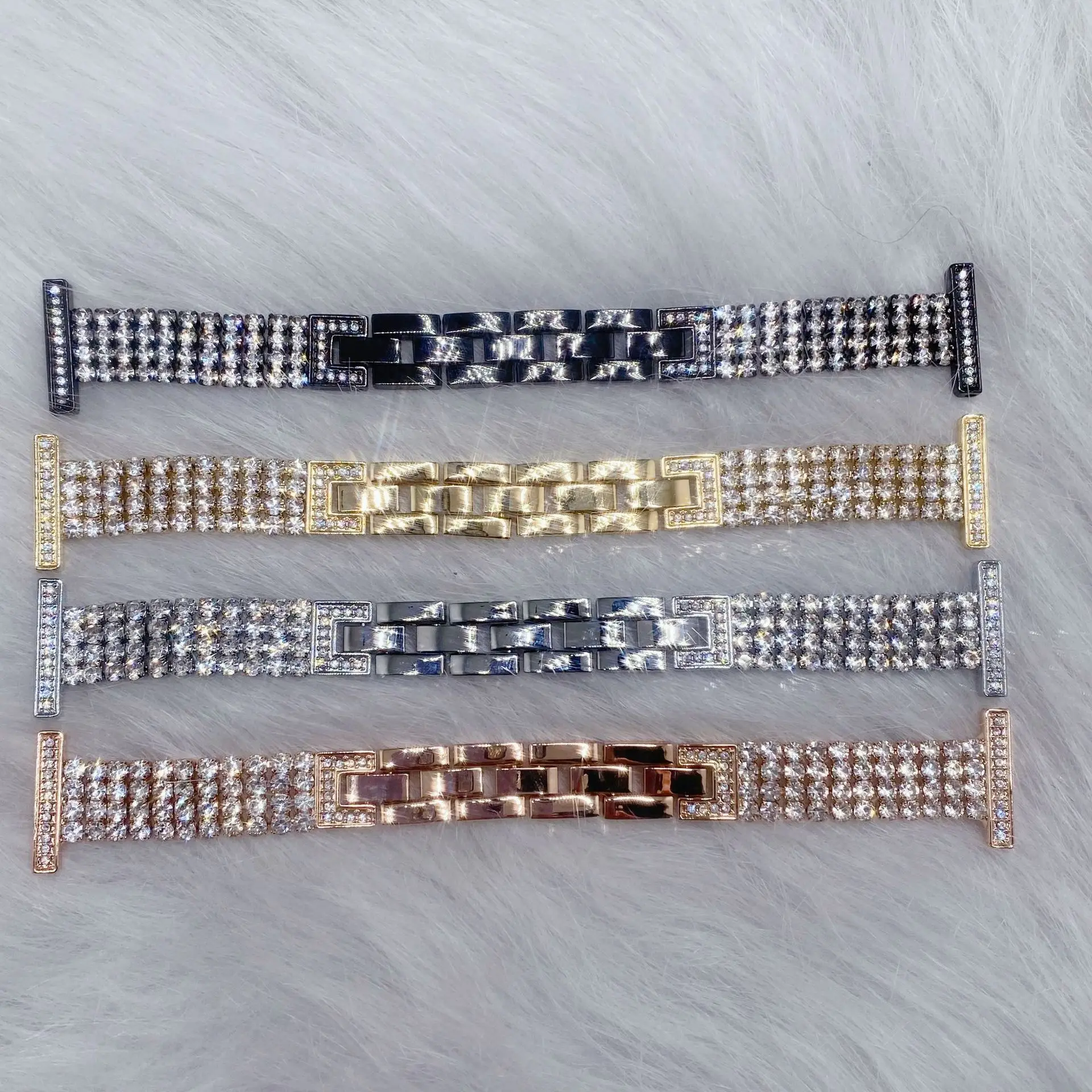 Elegant Diamond Apple Watch Bracelet Band 45/49/41mm
