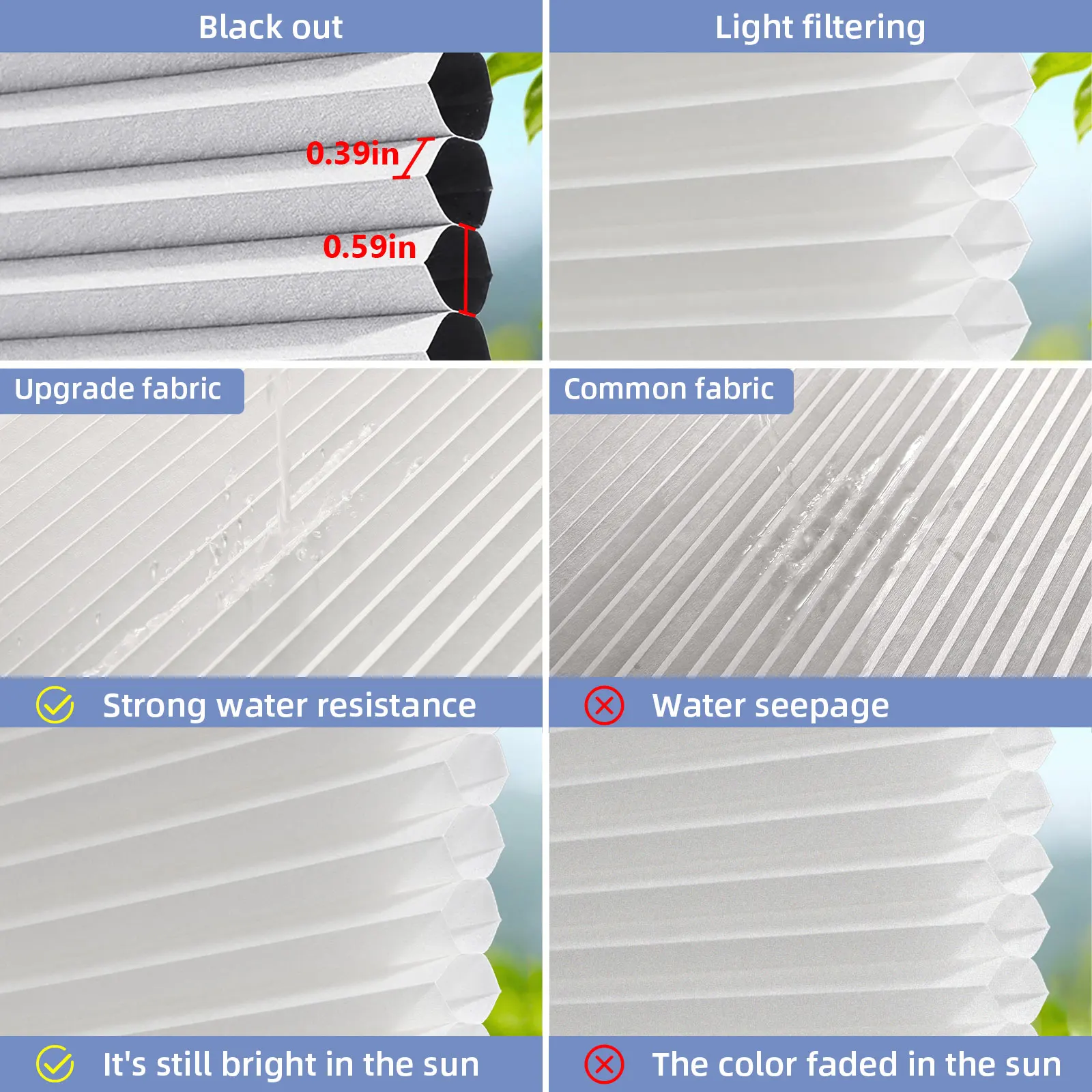 ZSTARR Smart Electric Motor Motorized Cellular Honeycomb Shades Blinds Shutters Curtains Skylight Blinds for Dormant Window