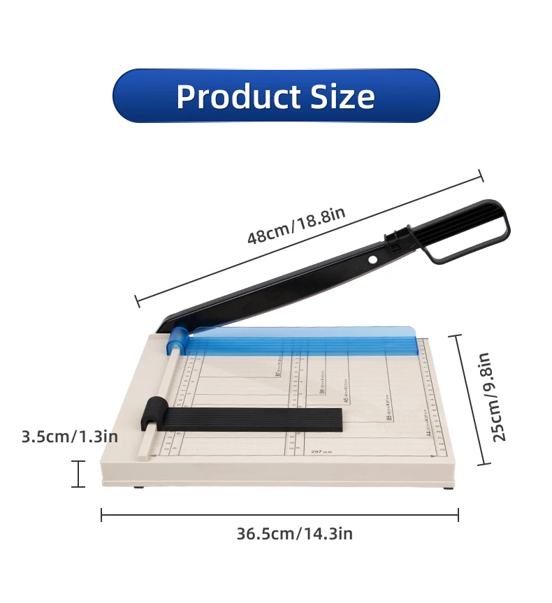 Buy Office Photo Heavy Duty Paper Trimmer A4 Manual Guillotine Desktop