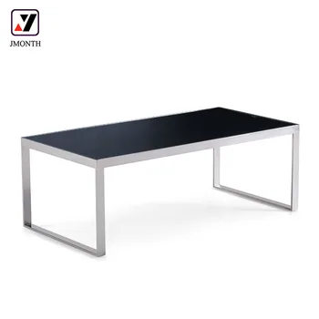 Factory Customized Multifunctional Space Saver Home Restaurant Side Table Square Tempered Glass Coffee Table