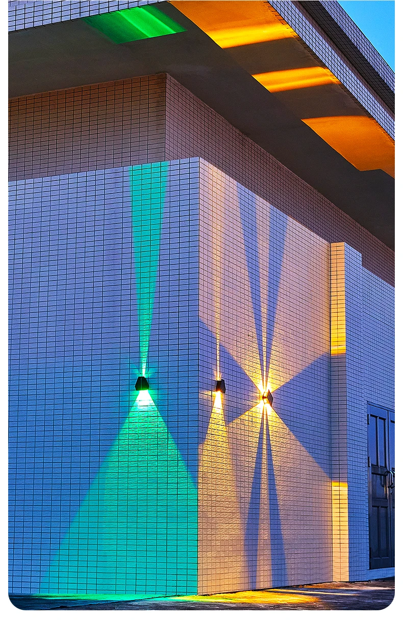 Europe Waterproof Led Garden Solar Wall Light Up Down Solar Wall Lights