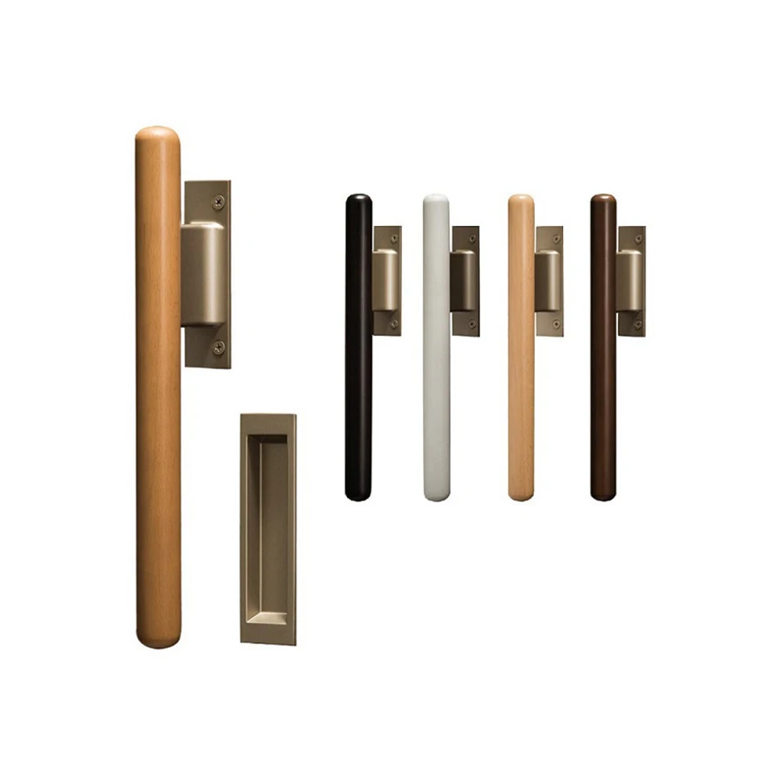 Japanese High Quality Easy Operation Long Door Wooden Pull Handle