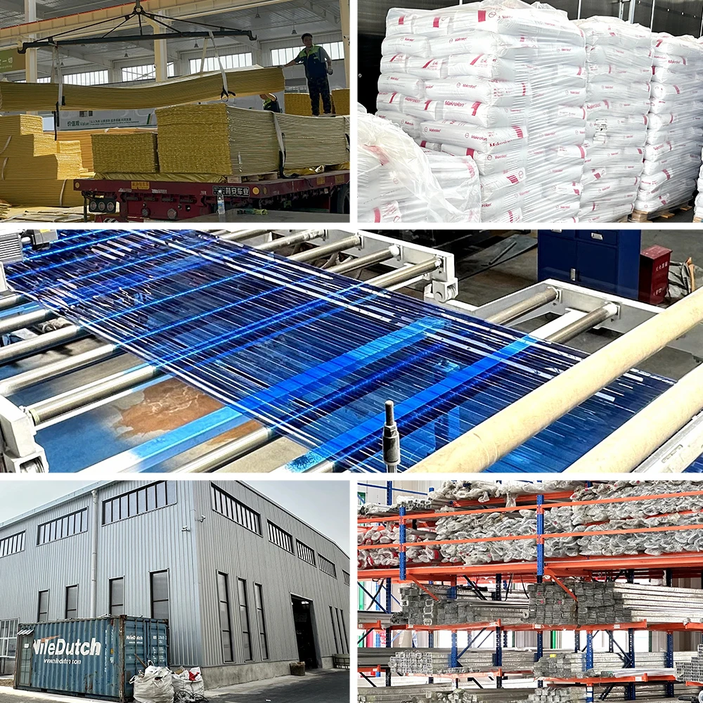 Popular Polycarbonate Plastic Corrugated Wave Sheet for Building Materials Decorative