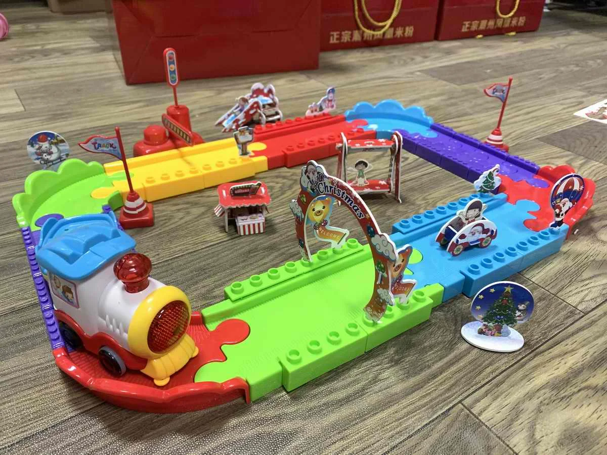 2021 Рождественский поезд, игрушечная железная дорога, детский парк аттракционов, Трековый поезд для продажи