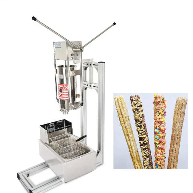 Kitchen Churro Machine 3L Manual Spanish Churros Maker Automatic Portable Churrera