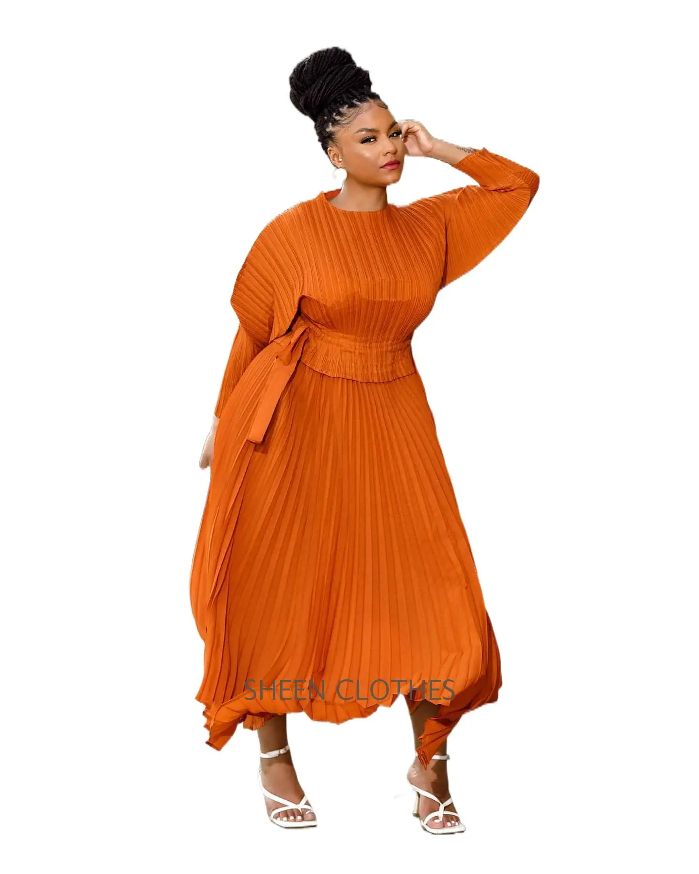 Vendita calda di fabbrica traspirante nero fantasia abito da donna