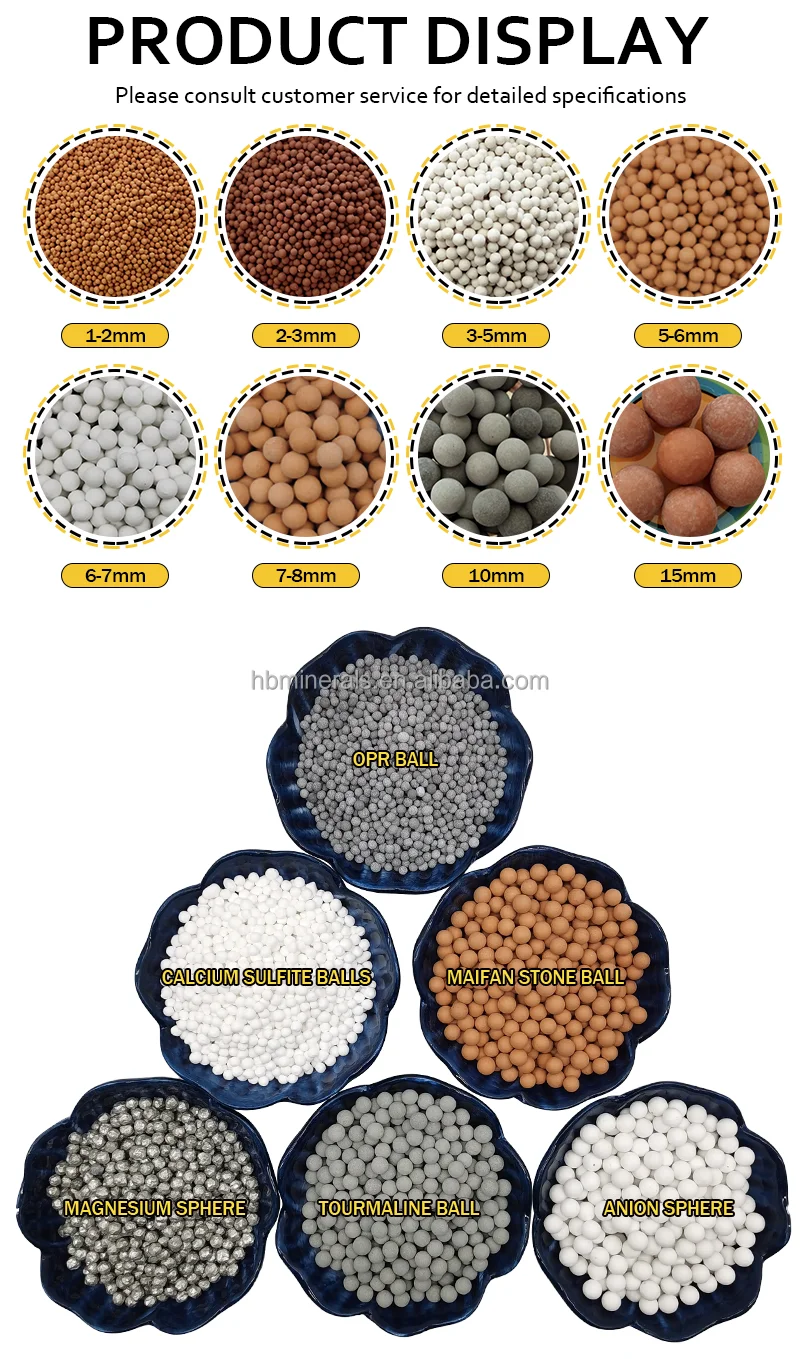 Chinese maifan balls purified water maifan stone bio ceramic ball for sale mineral maifanite stone balls manufacture