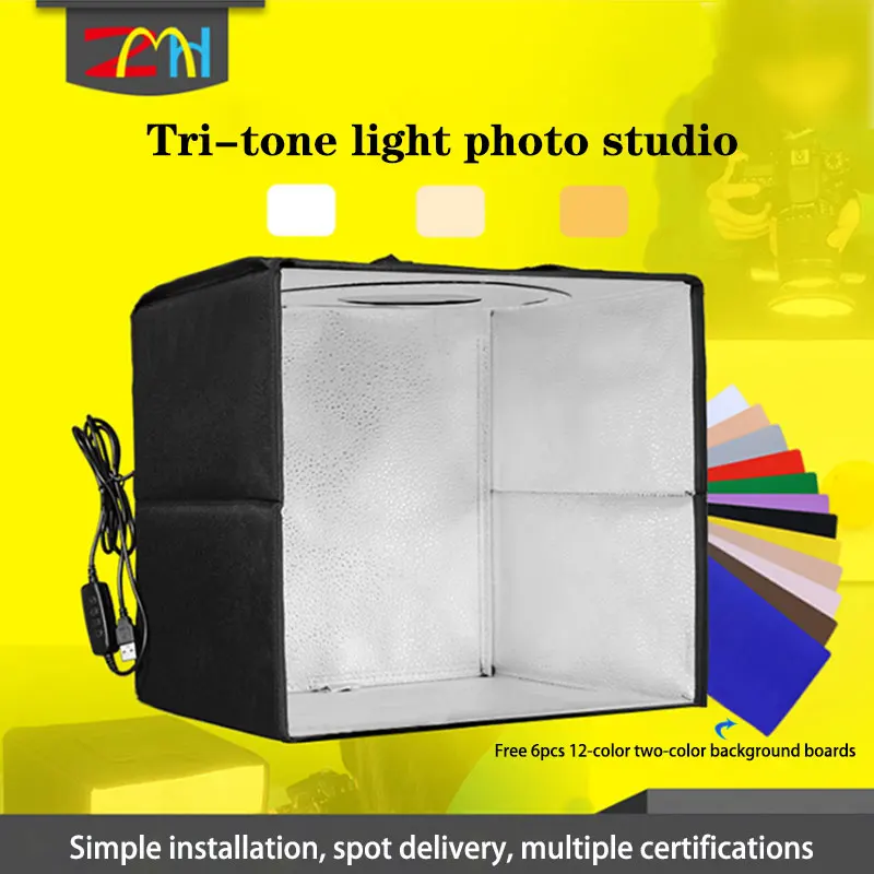 40cm Foldable And Portable Tabletop Photography Lighting Kit Photo