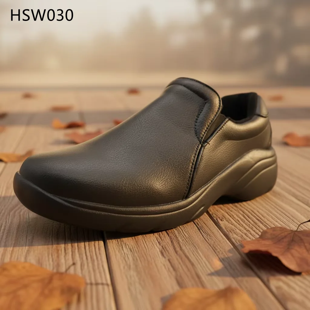 HY,Medical Lab Anti-bacterial ESD White/black Safety Shoes American Dust Workshop Pull-on Shock-proof Sole Nurse Shoes HSW030