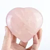 Cuore di quarzo rosa rosa