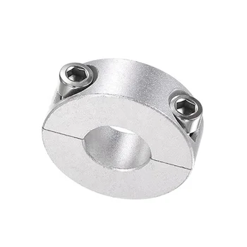 CNC Machined Aluminum Alloy Parts Double Split Shaft Collar For CNC Machine Clamping Shaft Ring Holding Timing Pulley