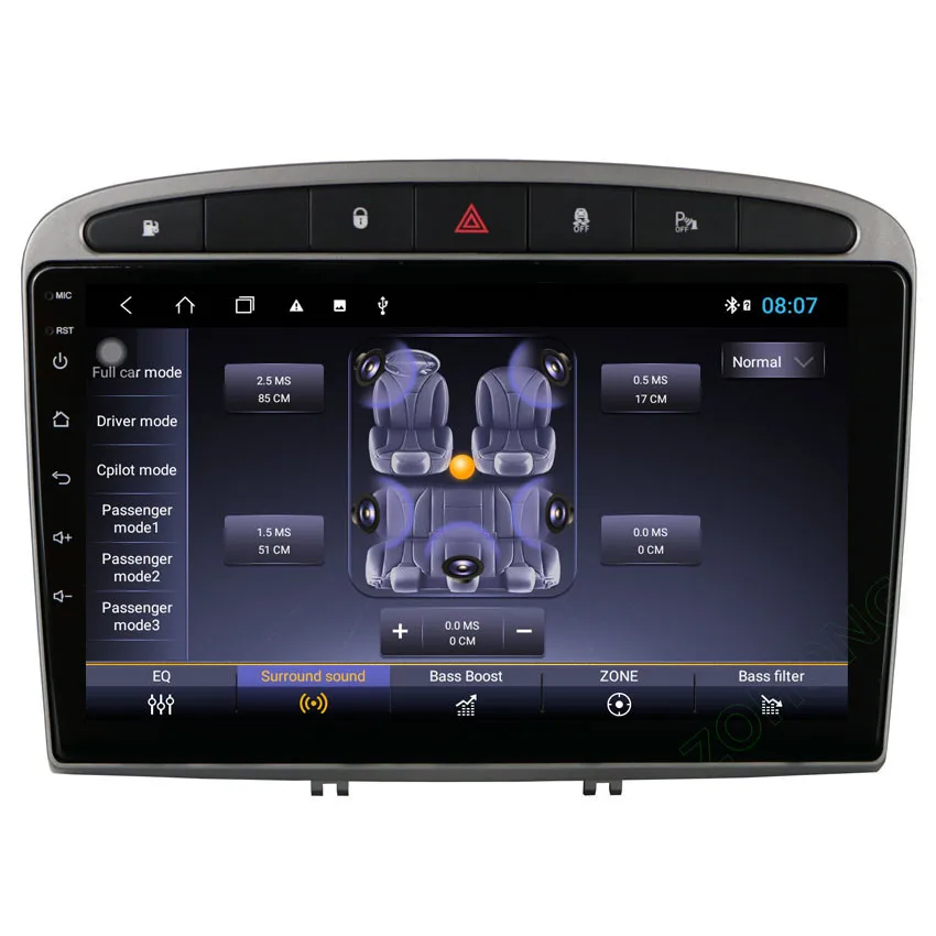 7862 Carplay Android Auto Multimedia Autoradio Car Stereo Radio TS10 GPS Navigation for Peugeot RCZ 408 308 308S Car DVD Player