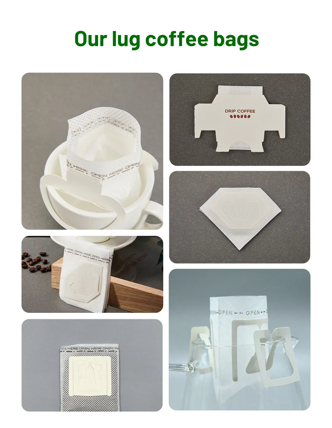 Wholesale Biodegradable Material Heat Seal Drip Coffee Bag Filter Roll