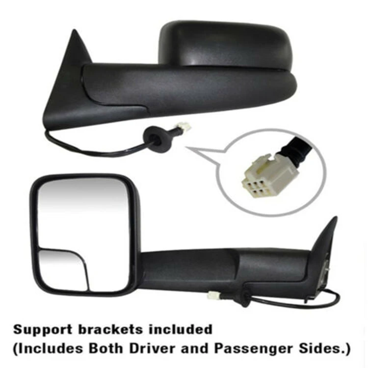 Dodge Ram Power Heated Towing Mirrors 1998-2002 Power Heated Towing Mirrors For Dodge Ram 1500/2500/3500 1998-2002 - With Turn Signal & Manual Folding Fil Pour Visière Chauffante - Foto 14