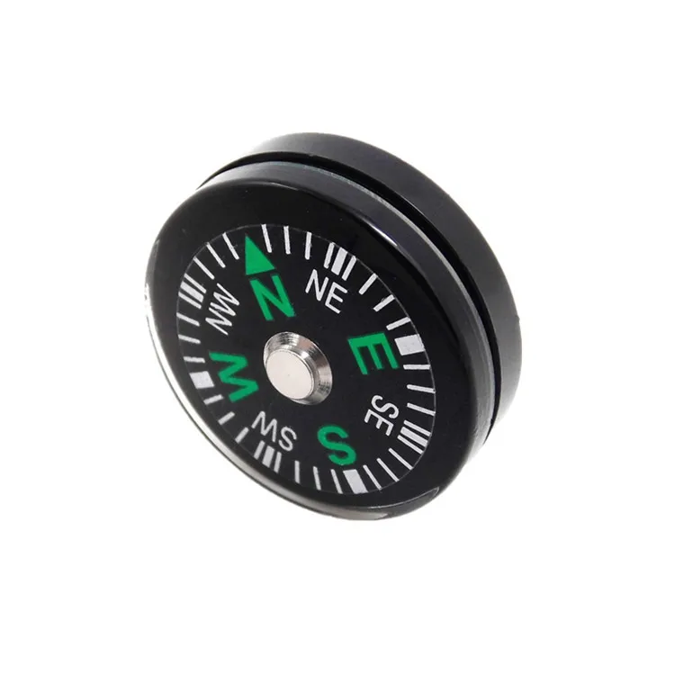 Clear Liquid-filled Plastic Button Small Mini Compass for Survival Kit Hiking Camping Outdoor Sports