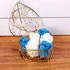 Blue and white