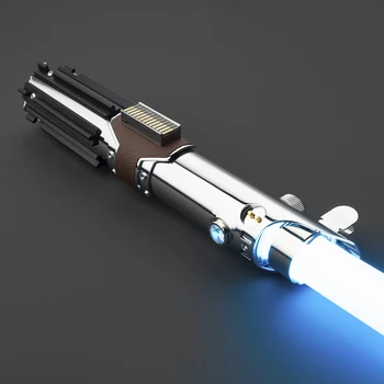 Hot Selling Metal Hilt Laser Sword Dueling Force Lightsaber Toys Smooth Swing RGB Light Saber with 16 Sets Sound Font