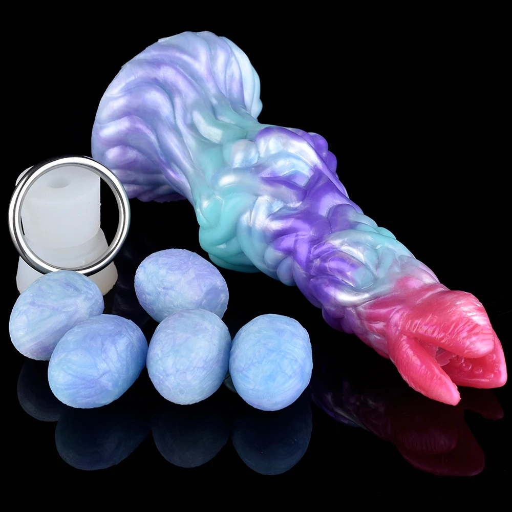 YOCY New Ovipositor With Eggs- Kegel - Squishy Eggs - Vaginal Eggs Alien  Ovipositor Dildo Fantasy Creature BDSM Dildo