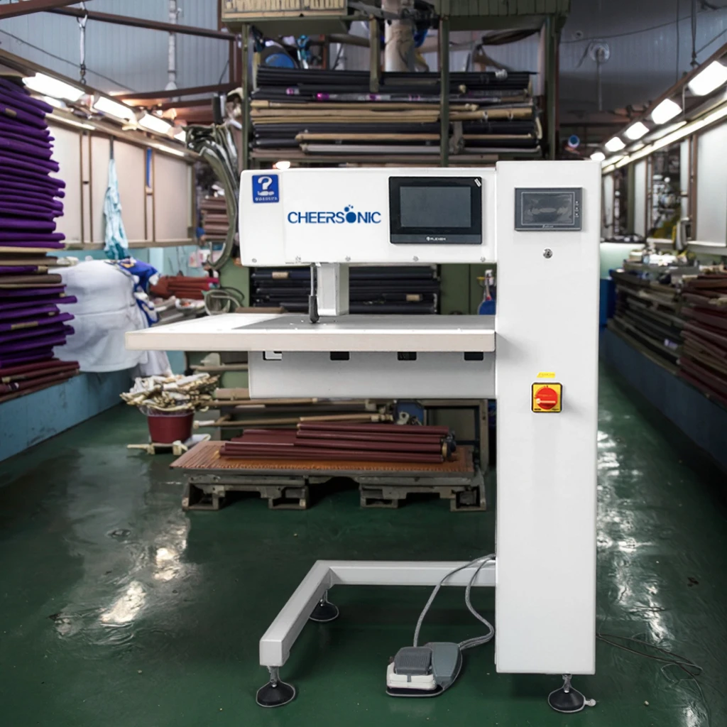Ultrasonic Sewing Machine for Swimwear Fabric and Leathers (Synthetic Leather) Sewing & Sealing for Machinery Industries