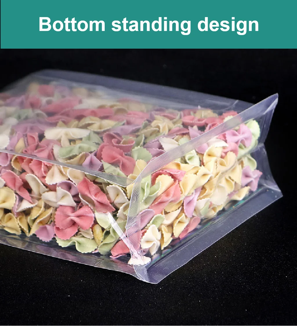 Matte transparent self sealing bag, matte nut, dried fruit, dry goods, zero food packaging bag, plastic sealed pocket