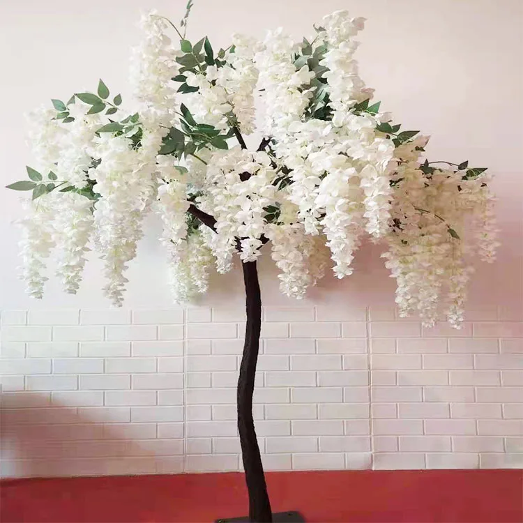 L118 оптовая продажа уличное украшение шелковое искусственное золото карликовое гинкго растение дерево желтое осеннее для продажи