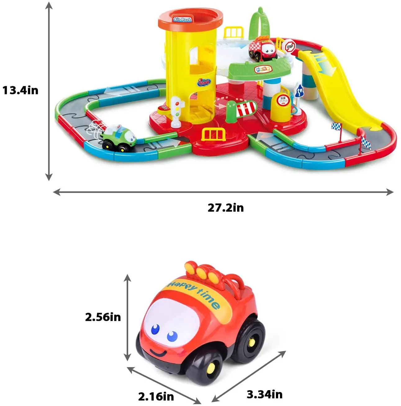 Grande tamanho Container Truck Rail Car Racing Tracks, brinquedos  eletrônicos de carro de corrida, montar estacionamento, presentes para  crianças