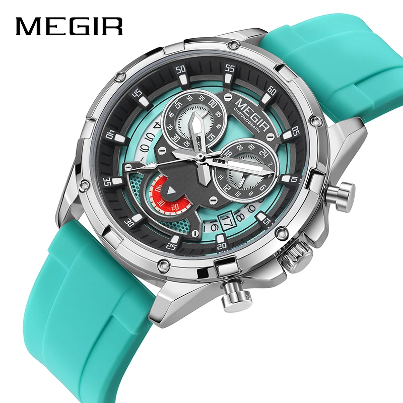 MEGIR 2248 Men's Quartz Watch - Waterproof Chronograph with