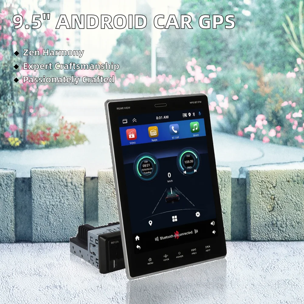 Universal 9.5\" 2 Din Android Navigation GPS Car Multimedia Player Dashboard Car Radio Touch Screen USB Carplay FM WIFI
