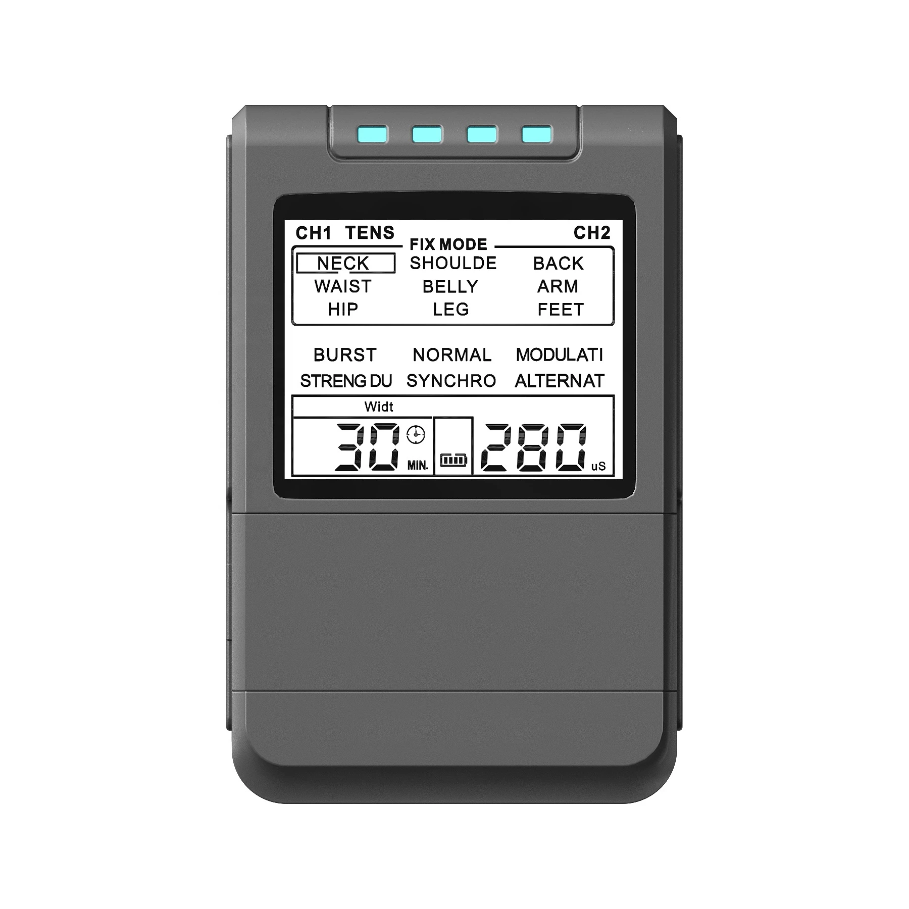 Tens Ems Unit That Will Only Operate On A Preprogrammed Frequency And A