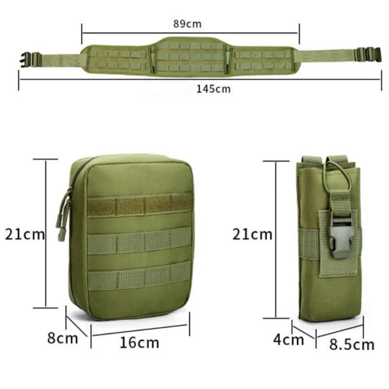 Hot Selling Premium Camouflage Tactical Waist Cover Multifunctional Carrying High Capacity Waterproof Camouflage Waist Belt