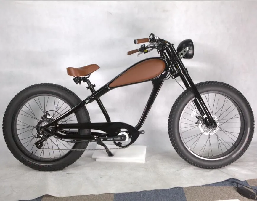 750w vintage newest design chopper electric fat bike from