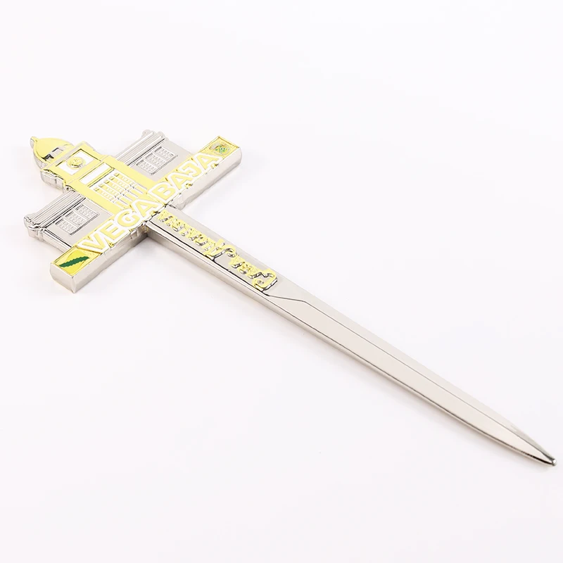 Рекламный античный латунный