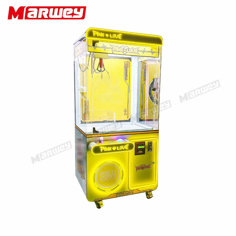 Оптовая продажа популярный привлекательный металлический шкаф плюшевый игрушечный кран машина с монетоприемным кукольным