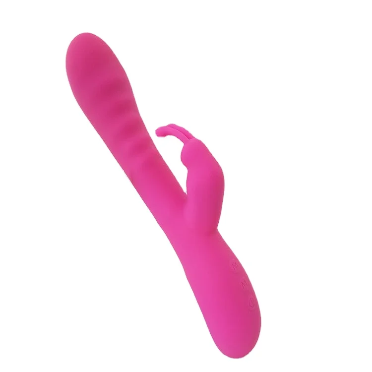 Intelligent Heating Silicone Rabbit Vibrator Realistic Vibrating Dildo Sex Toy for Woman