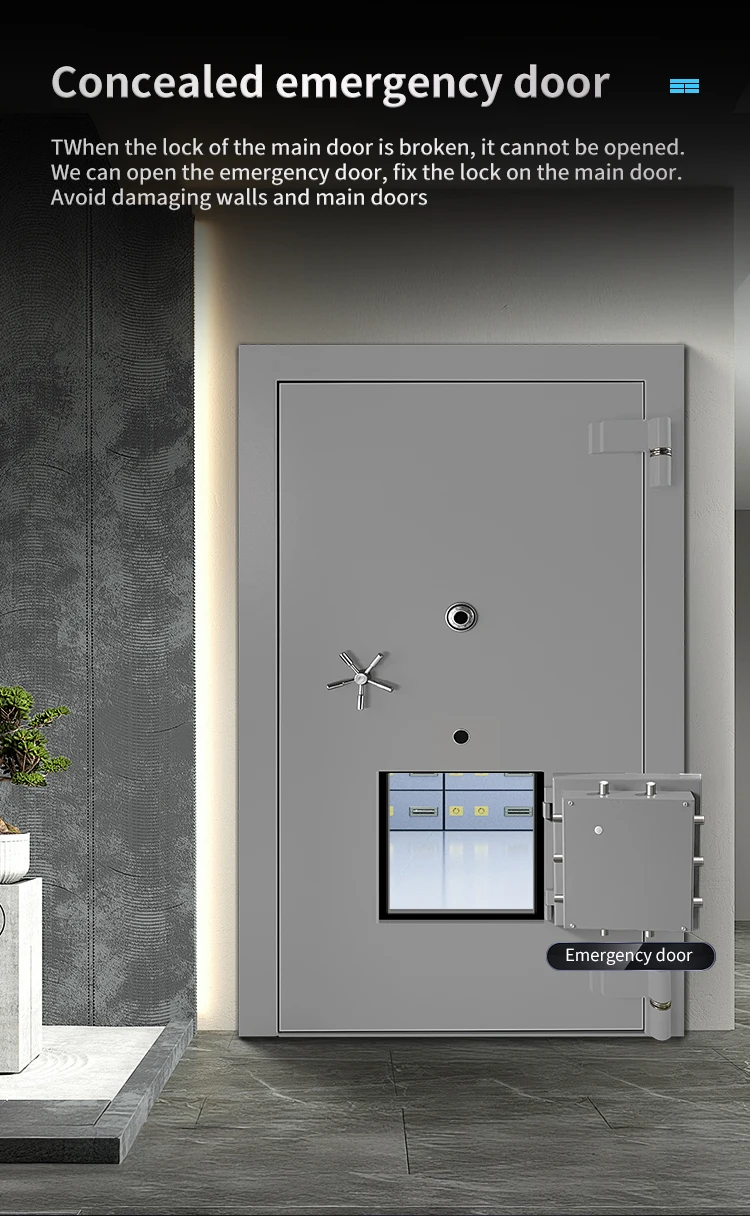 CEQSAFE Sale Decorative Bank Safe Deposit Digital Opening Vault Case Room Making Box Vault Door manufacture